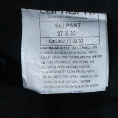 Carhartt WIP Men's Blue Slim Fit Chino Trousers Size 27