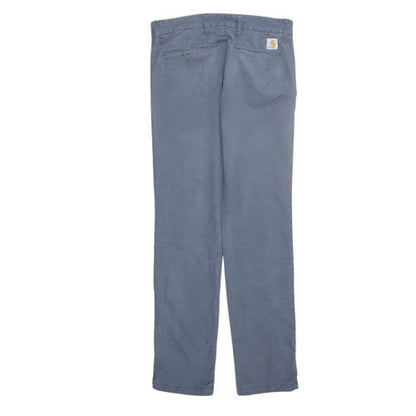 Carhartt Men Blue 32x32 Chino Cotton Trousers