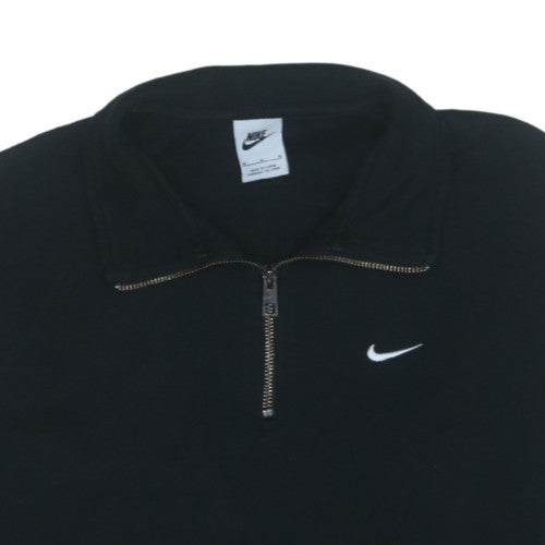 Nike Men's Black M 1/4 Zip Pullover Sweatshirt Fleece Top