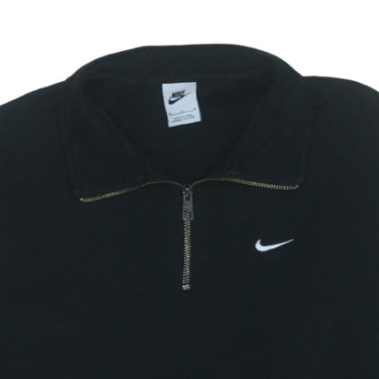 Nike Men's Black M 1/4 Zip Pullover Sweatshirt Fleece Top