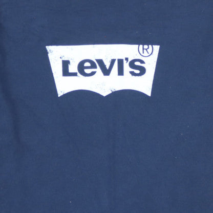 Levi's Men's Navy Blue Crew Neck Logo T-Shirt XL Cotton Classic