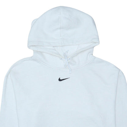 Nike Men's White Pullover Fleece Hoodie Small Regular Fit