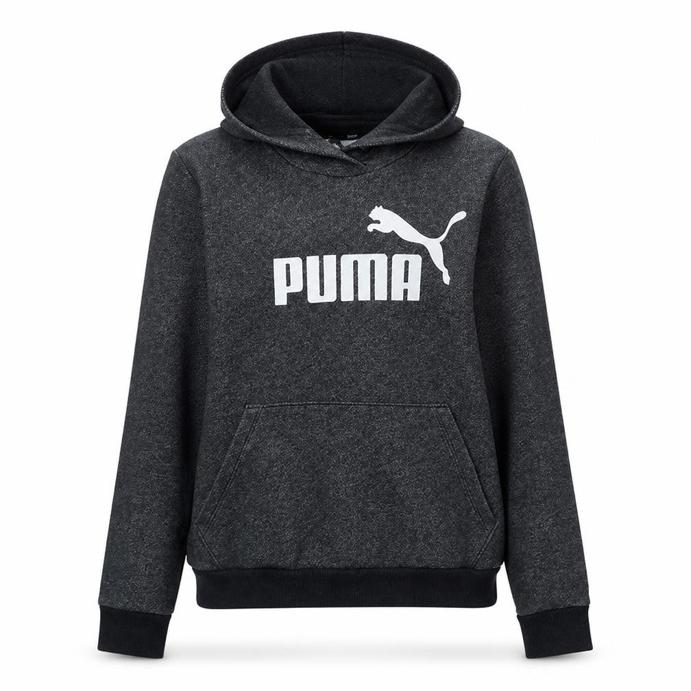 Puma Womens Charcoal Grey Pullover Hoodie Size 16 Logo Sweatshirt