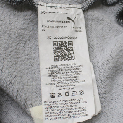 Puma Womens Charcoal Grey Pullover Hoodie Size 16 Logo Sweatshirt