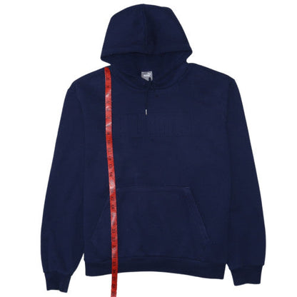 Puma Men's Blue XL Pullover Fleece Hoodie with Logo