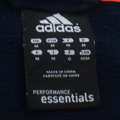 Adidas Men Blue Full Zip Hoodie M Sports Fleece Jacket