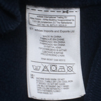 Adidas Men Blue Full Zip Hoodie M Sports Fleece Jacket