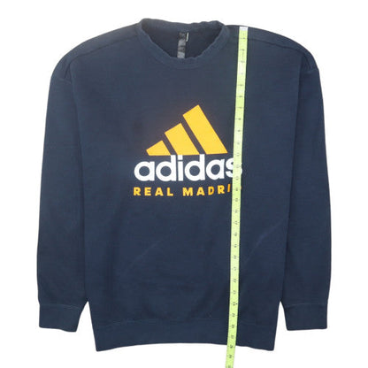 Adidas Men’s Blue Real Madrid Pullover Sweatshirt L Regular Fit