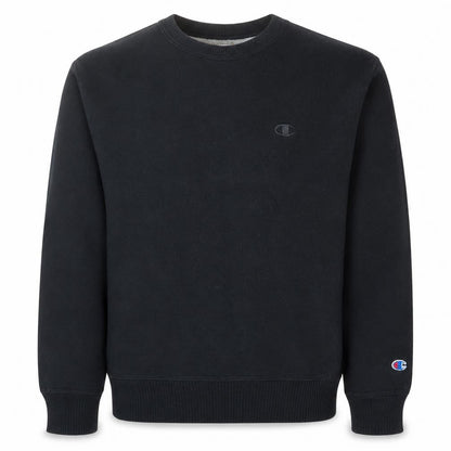 Champion Men's Black Cotton Blend Crew Neck Pullover Sweatshirt M