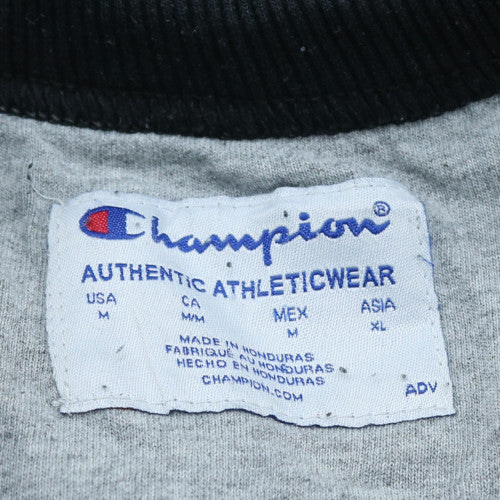 Champion Men's Black Cotton Blend Crew Neck Pullover Sweatshirt M