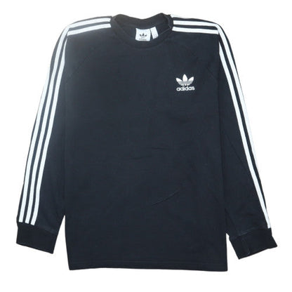 Adidas Men's Black Long Sleeve Crew Neck Classic T-Shirt Size L
