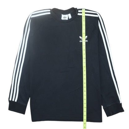 Adidas Men's Black Long Sleeve Crew Neck Classic T-Shirt Size L
