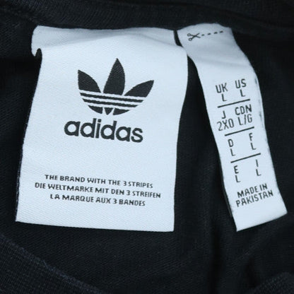 Adidas Men's Black Long Sleeve Crew Neck Classic T-Shirt Size L