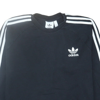 Adidas Men's Black Long Sleeve Crew Neck Classic T-Shirt Size L