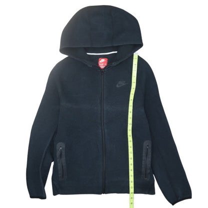 Nike Boys Black Full Zip Hoodie XL Fleece Lined Casual Sportswear