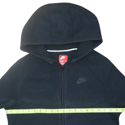 Nike Boys Black Full Zip Hoodie XL Fleece Lined Casual Sportswear