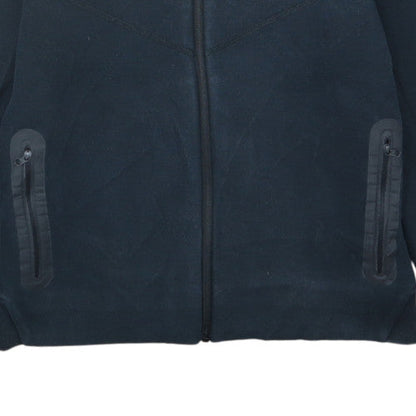 Nike Boys Black Full Zip Hoodie XL Fleece Lined Casual Sportswear