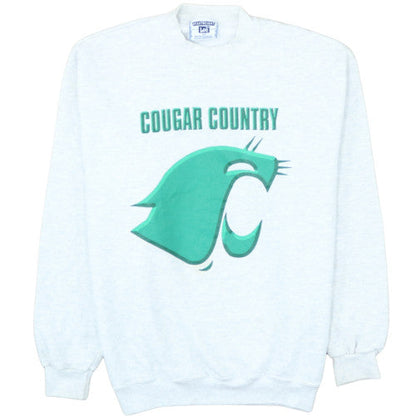 Lee Men's Grey Cougar Country Graphic Pullover Sweatshirt M
