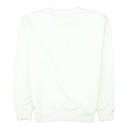 Champion Women's White Pullover Sweatshirt Size M Classic Logo