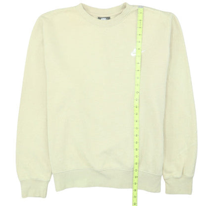 Nike Men's Beige Crew Neck Fleece Sweatshirt Size M