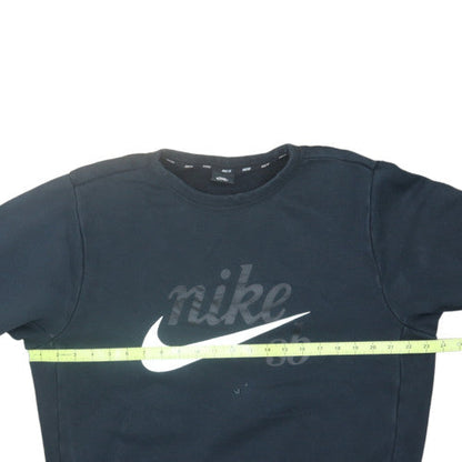 Nike SB Women's Black Large Pullover Sweatshirt Cotton Blend Logo Print