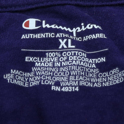 Champion Men's Purple Florida Southwestern State College T-Shirt XL Cotton Crew Neck