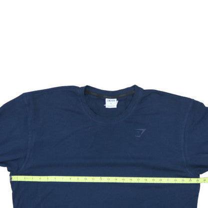 Gymshark Men's Navy Blue XL Crew Neck T-Shirt Cotton Blend
