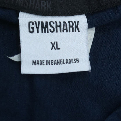 Gymshark Men's Navy Blue XL Crew Neck T-Shirt Cotton Blend