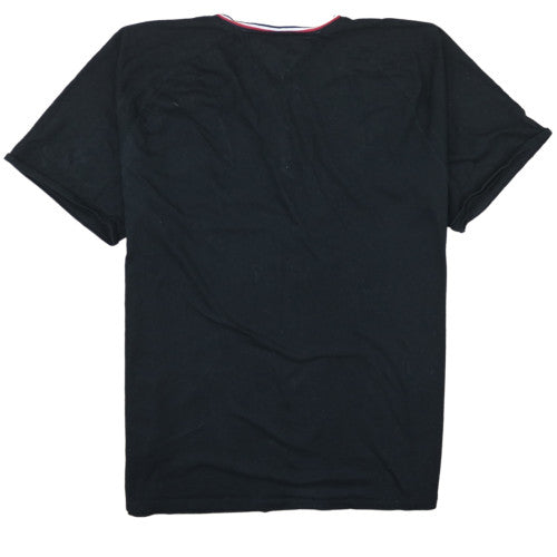 Tommy Hilfiger Men's Black 3XL Short Sleeve Henley Cotton T-Shirt