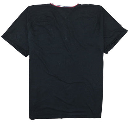 Tommy Hilfiger Men's Black 3XL Short Sleeve Henley Cotton T-Shirt