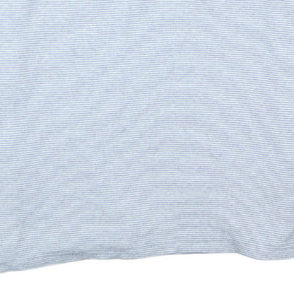 Calvin Klein Men’s Grey Striped Polo Shirt Size L Lightweight Cotton