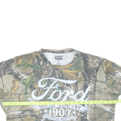 Sweet Bay Ford Camo Graphic Men's T-Shirt XL Cotton Classic Fit