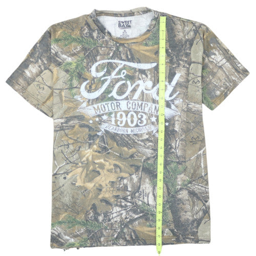 Sweet Bay Ford Camo Graphic Men's T-Shirt XL Cotton Classic Fit
