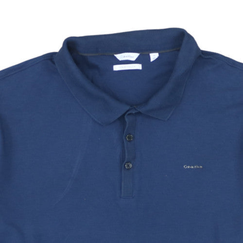 Calvin Klein Men’s Blue Liquid Touch 2XL Polo Shirt