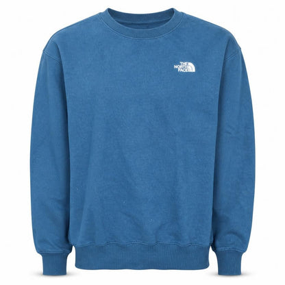 The North Face Mens Blue Crew Neck Sweatshirt M Cotton Blend