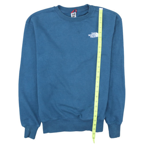 The North Face Mens Blue Crew Neck Sweatshirt M Cotton Blend