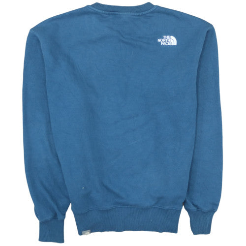 The North Face Mens Blue Crew Neck Sweatshirt M Cotton Blend