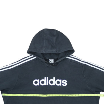 Adidas Mens Black 3XL Pullover Hoodie Sweatshirt Logo Fleece