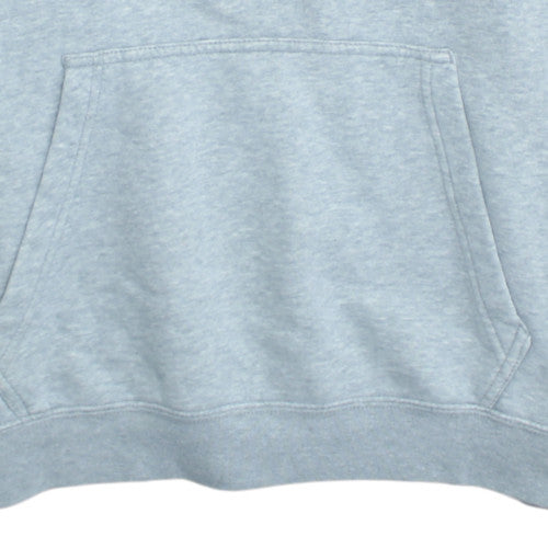 Nike Men Grey Pullover Hoodie M Fleece Logo Sweatshirt