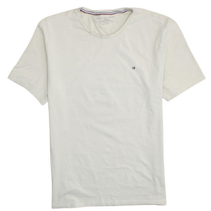 Tommy Hilfiger Men's Beige Slim Fit Cotton T-Shirt XL