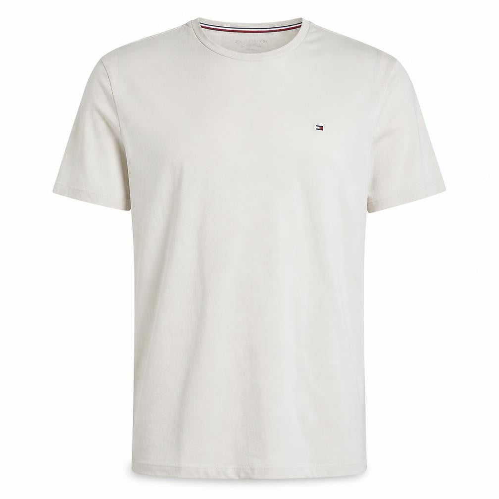 Tommy Hilfiger Men's Beige Slim Fit Cotton T-Shirt XL