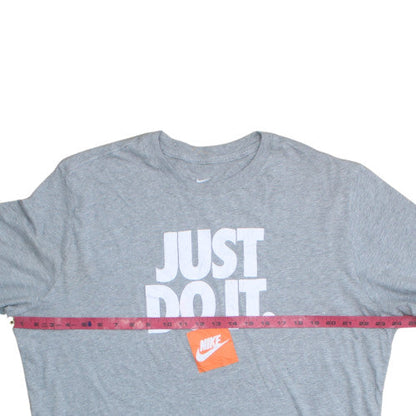 Nike Men's Grey XL Sport Graphic 'Just Do It' T-Shirt