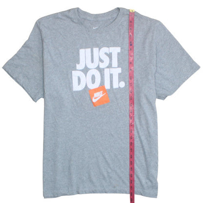 Nike Men's Grey XL Sport Graphic 'Just Do It' T-Shirt