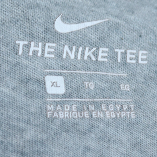Nike Men's Grey XL Sport Graphic 'Just Do It' T-Shirt