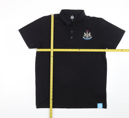 Castore Newcastle United Black Polo Shirt Men’s Medium Cotton Blend