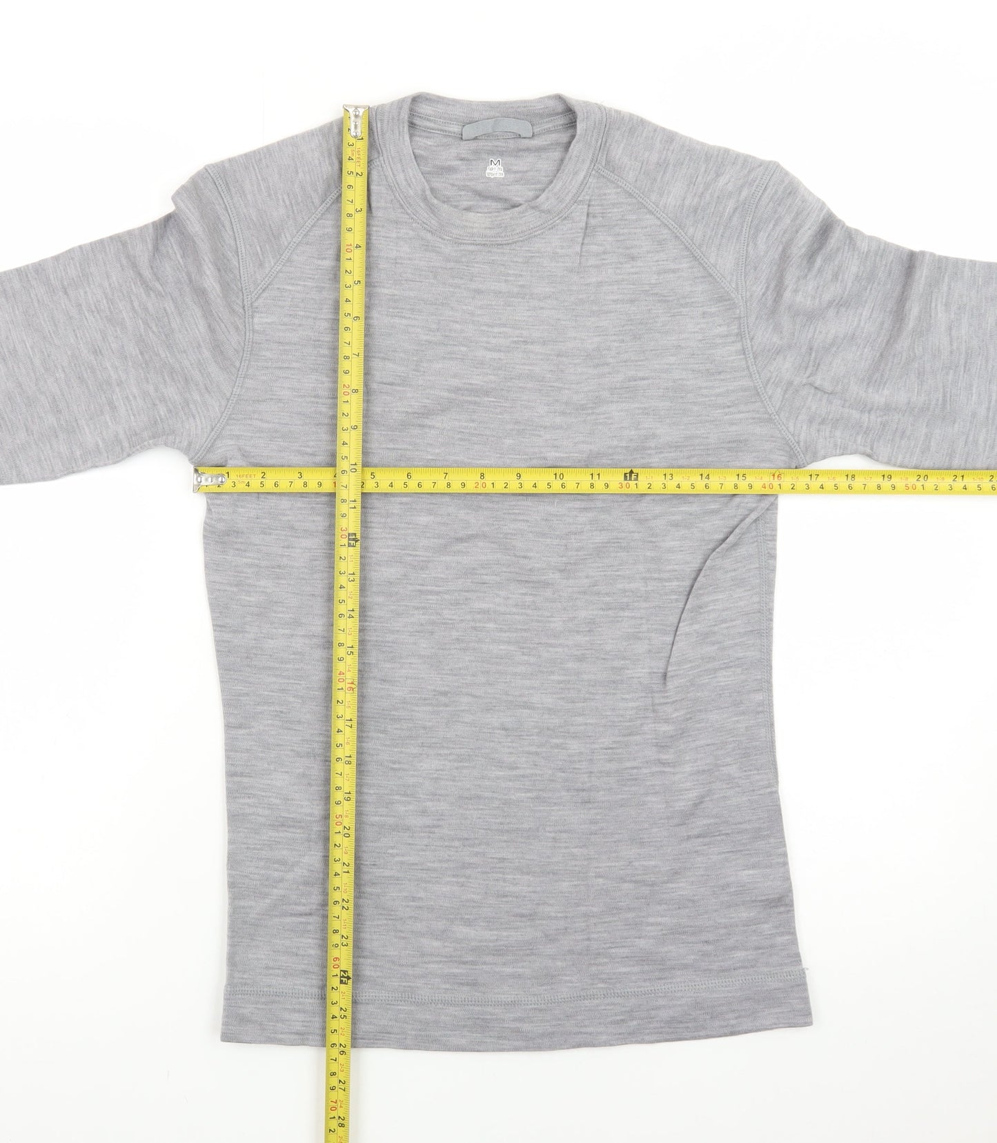 Smartwool Mens Grey Merino Wool Crew Neck Pullover Sweatshirt M