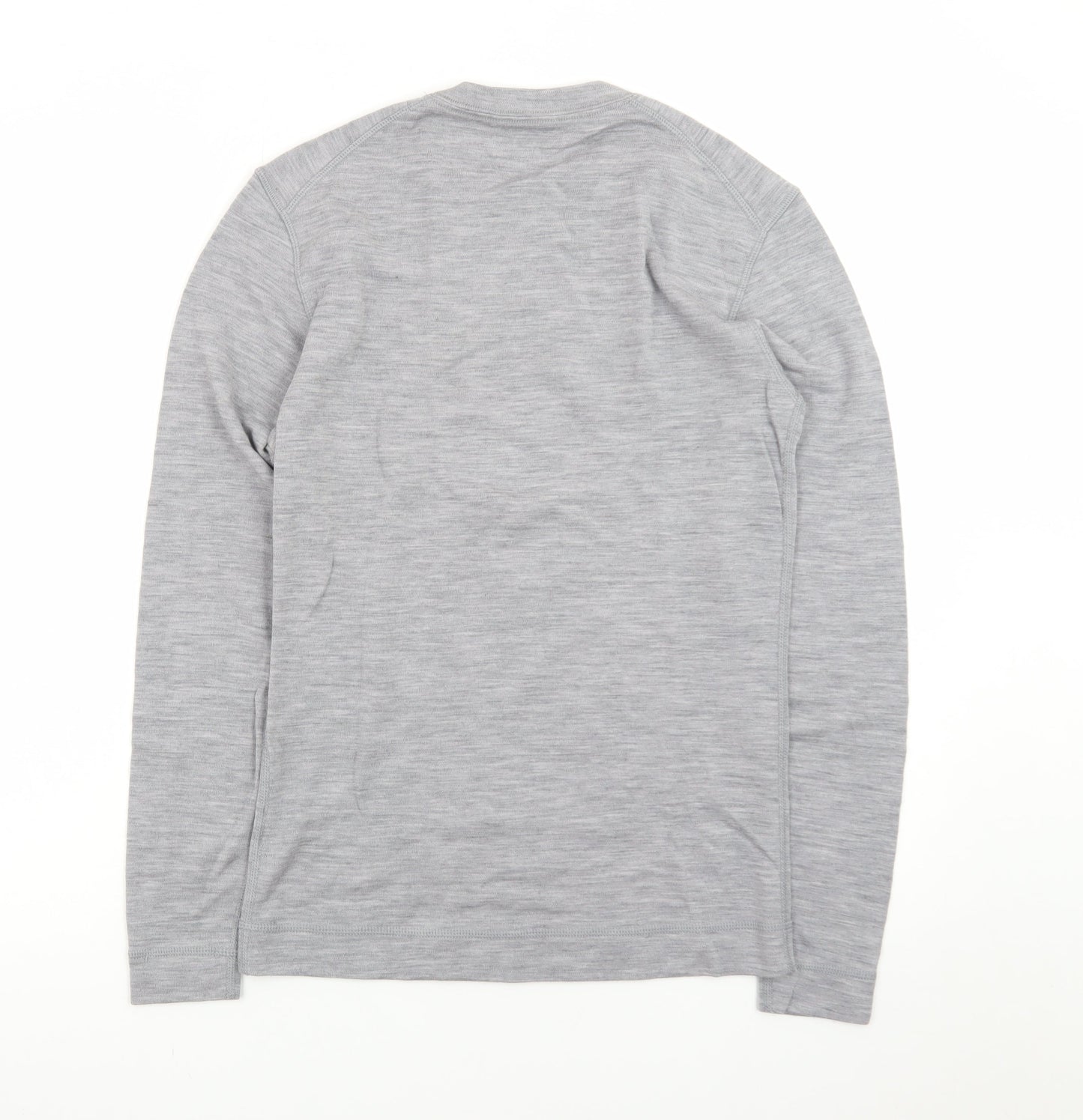 Smartwool Mens Grey Merino Wool Crew Neck Pullover Sweatshirt M