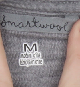 Smartwool Mens Grey Merino Wool Crew Neck Pullover Sweatshirt M