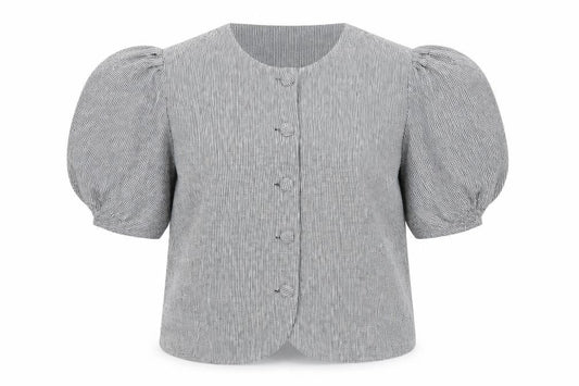 Very Womens Grey Check Short Sleeve Button Blazer Size 18