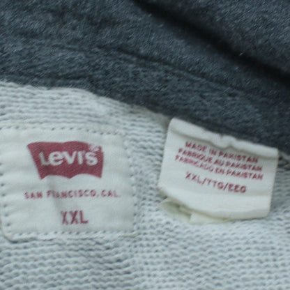 Levi’s Men Grey Full Zip Hoodie 2XL Regular Fit Classic Style